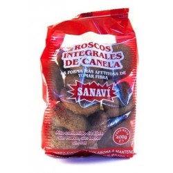 Roscos de Canela con fibra 400 gr Sanaví