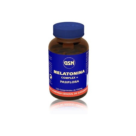 MELATONINA COMPLEX + PASIFLORA 120 COMPRIMIDOS DE 550 MG GSN