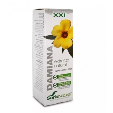 EXTRACTO NATURAL DE DAMIANA FÓRMULA XXI 50 ML SORIA NATURAL