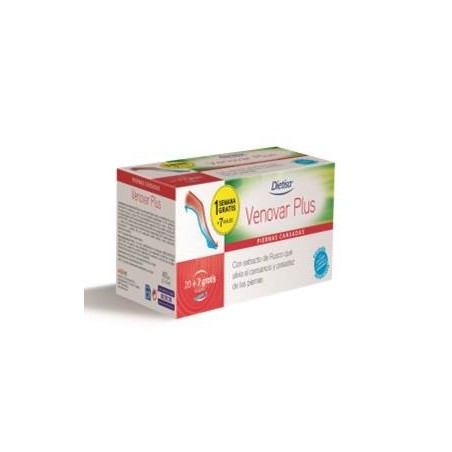 VENOVAR PLUS FÓRMULA REFORZADA 20 VIALES + 7 VIALES GRATIS DIETISA