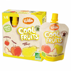 COOL FRUITS MANZANA Y PERA 4 X 90 GR VITABIO