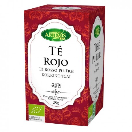 TÉ ROJO PU ERH 20 FILTROS ARTEMIS TÉ ROJO PU ERH 20 FILTROS ARTEMIS