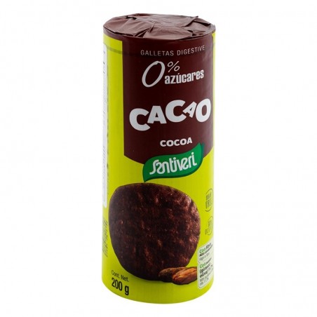 GALLETAS DIGESTIVE CACAO  200GR  SANTIVERI