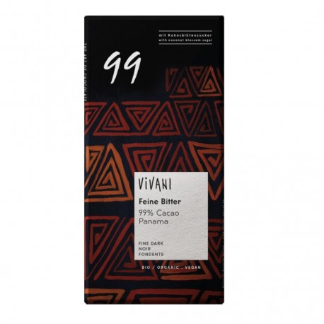 CHOCOLATE NEGRO BIO 99 % CACAO 80 GR VIVANI CHOCOLATE NEGRO BIO 99 % CACAO 80 GR VIVANI