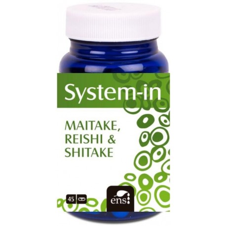 SYSTEM-IN MAITAKE, REISHI, SHITAKE 45 CÁPSULAS ENS SYSTEM-IN MAITAKE, REISHI, SHITAKE 45 CÁPSULAS ENS