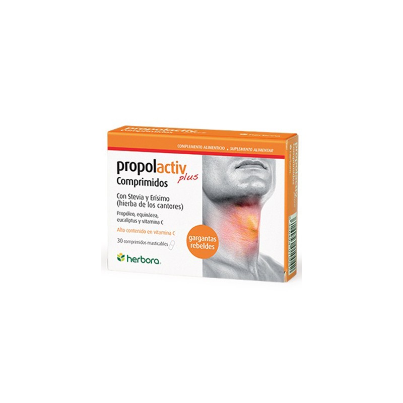 PROPOLACTIV PLUS 30 COMPRIMIDOS MASTICABLES HERBORA - PROPOLACTIV PLUS 30 COMPRIMIDOS MASTICABLES HERBORA -