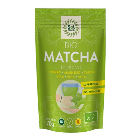 TÉ MATCHA BIO EN POLVO 40 GR SOL NATURAL - 