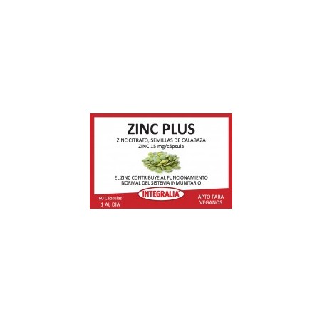 ¡¡OFERTA!! ZINC PLUS 60 CÁPSULAS  INTEGRALIA - 