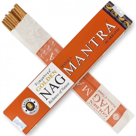 INCIENSO GOLDEN NAG MANTRA AGARBATI 15 GR - 