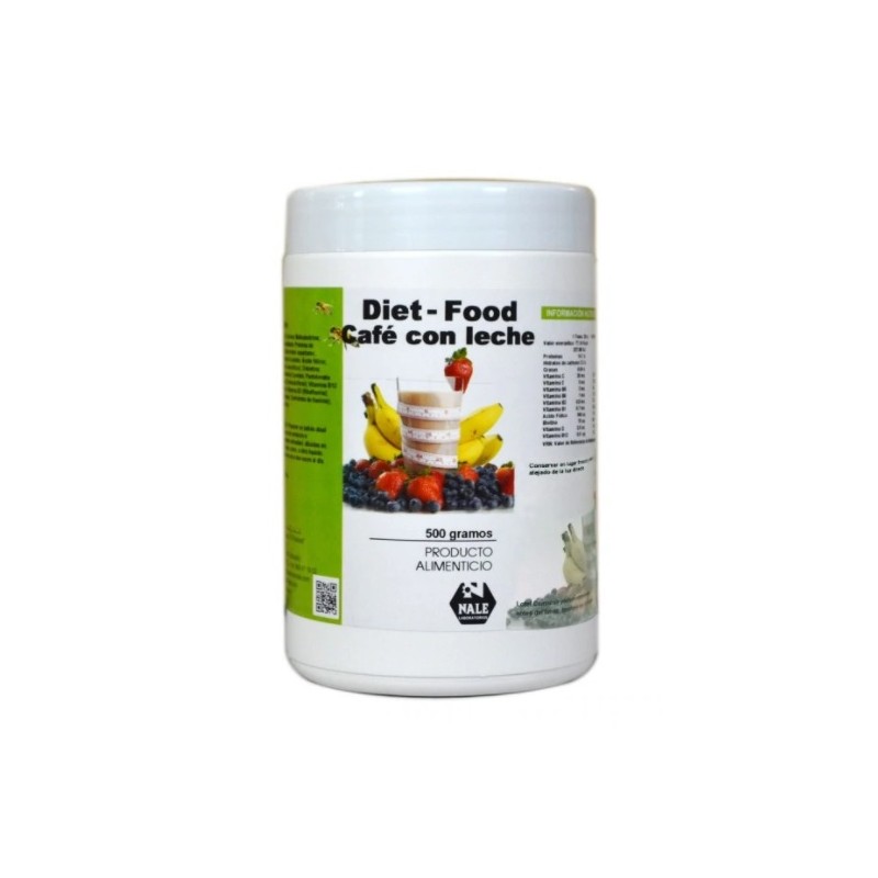 ¡OFERTA! DIET FOOD PROTEÍNA SABOR CAFÉ CON LECHE 500 GR NALE - ¡OFERTA! DIET FOOD PROTEÍNA SABOR CAFÉ CON LECHE 500 GR NALE -