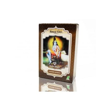HENNA CASTAÑO INTENSO  100GR RADHE SHYAM - 