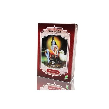 HENNA CASTAÑO CAOBA 100GR RADHE SHYAM - 