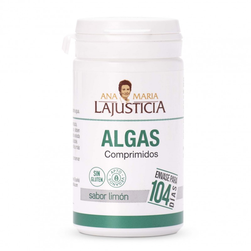 ALGAS 104 COMPRIMIDOS SABOR LIMÓN ANA MARÍA LAJUSTICIA - 