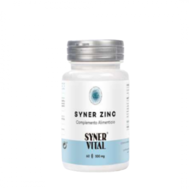 ¡OFERTA! SYNER ZINC 60 CÁPSULAS 600 MG SYNERVITAL - 