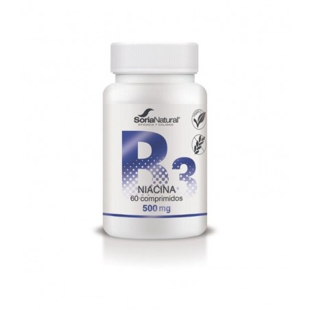 ¡OFERTA! VITAMINA B3 60 COMPRIMIDOS 1000 MG SORIA NATURAL - 
