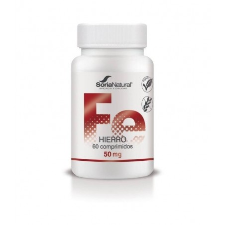 ¡OFERTA! HIERRO + C 60 COMPRIMIDOS DE 1000 MG SORIA NATURAL - 