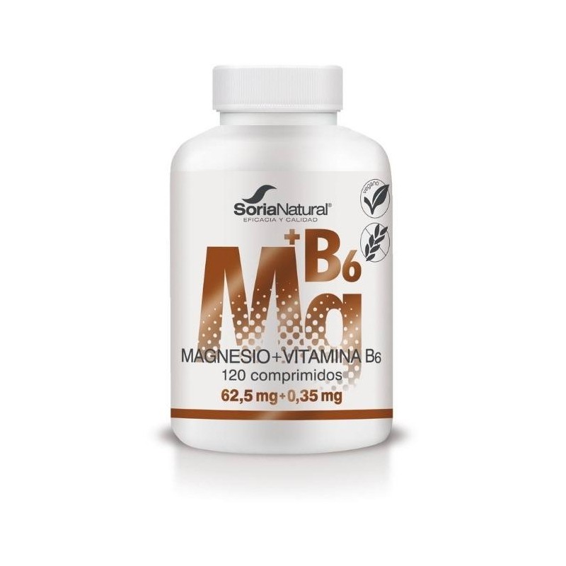 ¡OFERTA! MAGNESIO + B6 120 COMPRIMIDOS SORIA NATURAL - ¡OFERTA! MAGNESIO + B6 120 COMPRIMIDOS SORIA NATURAL -