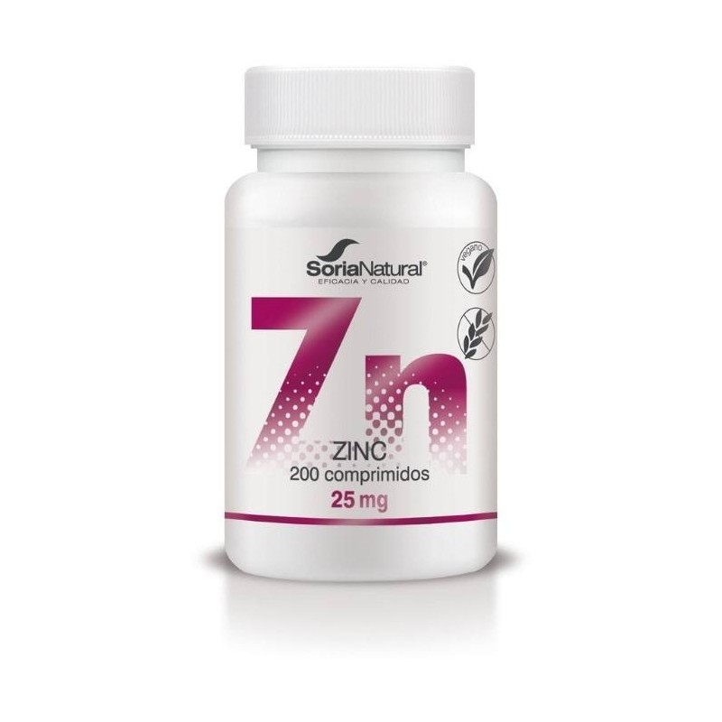 ¡OFERTA! ZINC 200 COMPRIMIDOS SORIA NATURAL - ¡OFERTA! ZINC 200 COMPRIMIDOS SORIA NATURAL -