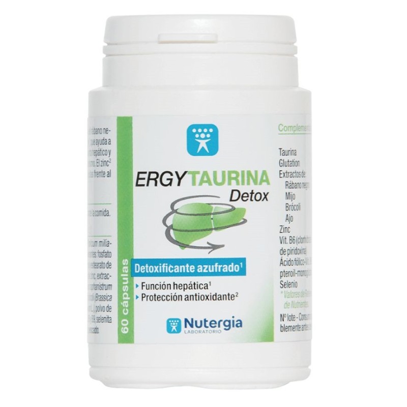 ERGYTAURINA DETOX 60 CÁPSULAS  NUTERGIA - 