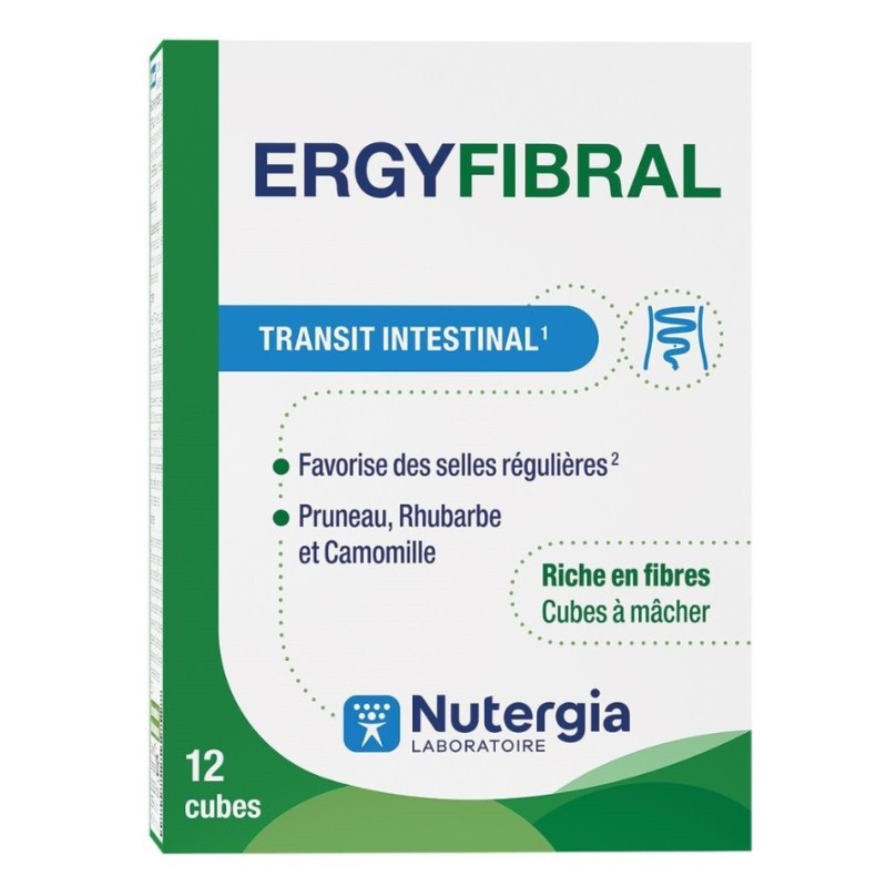 Ergyfibral 12 Cubitos masticables NUTERGIA - Ergyfibral 12 Cubitos masticables NUTERGIA -