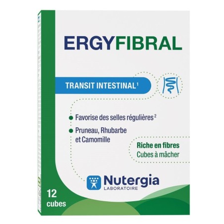 Ergyfibral 12 Cubitos masticables  NUTERGIA - 