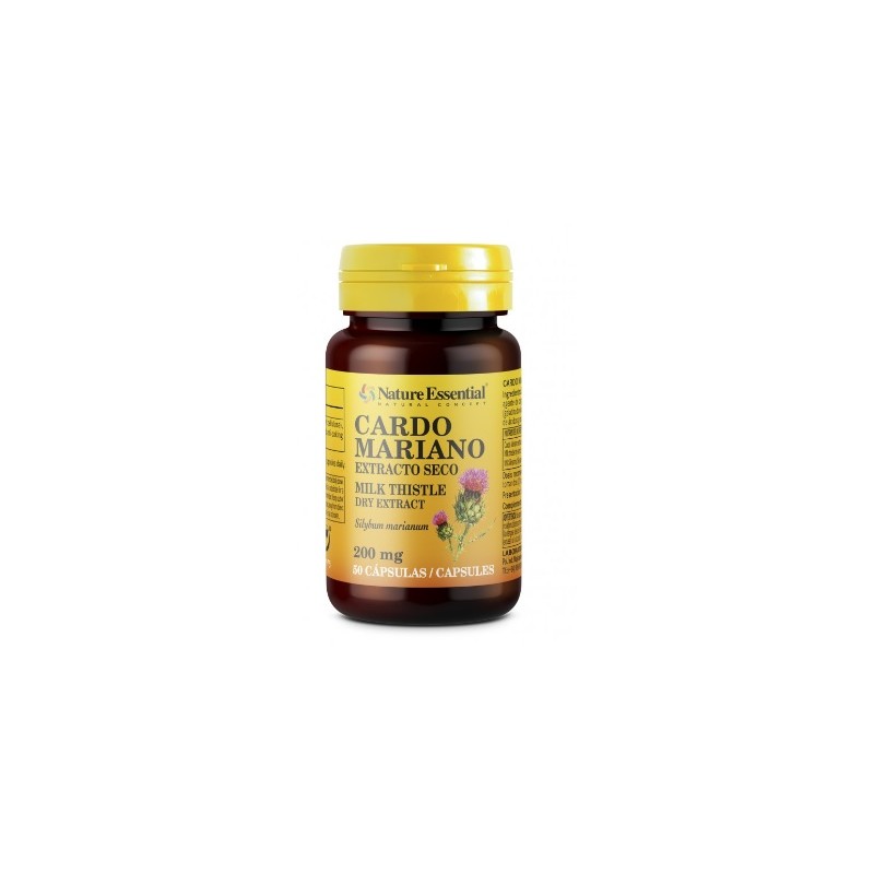 CARDO MARIANO 200 MG 50 CÁPSULAS NATURE ESSENTIAL - 