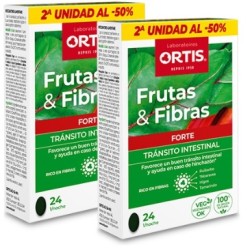 2ª UNIDAD - 50 % DESCUENTO FRUTA Y FIBRA FORTE 24 COMPRIMIDOS ORTIS - 