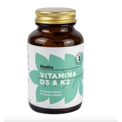 VITAMINA D3 + K2 60 CÁPSULAS NADIU - 