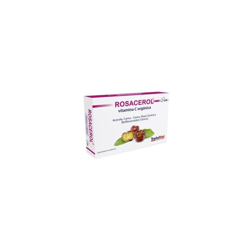 Rosacerol  Vitamina C orgánica   30 Cápsulas TROFODIET - 