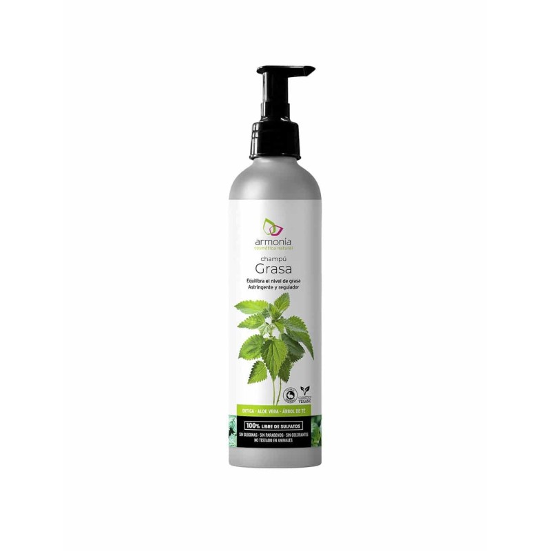 CHAMPÚ GRASA ORTIGA ALOE ÁRBOL TÉ 250 ML ARMONIA - CHAMPÚ GRASA ORTIGA ALOE ÁRBOL TÉ 250 ML ARMONIA -