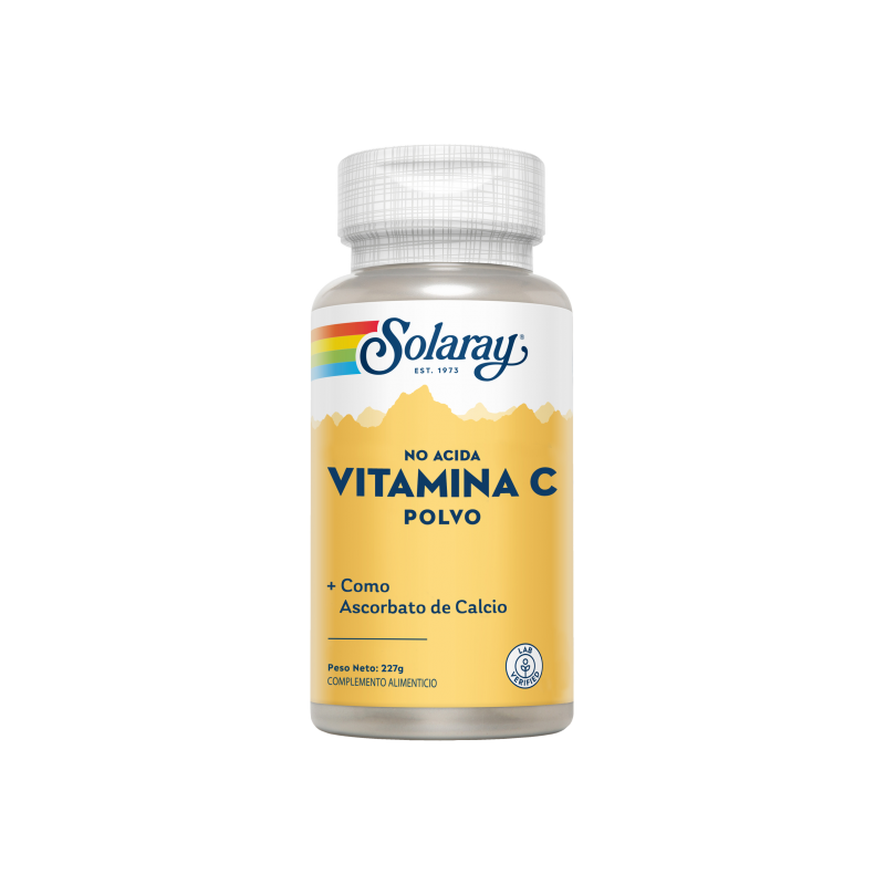 Vitamina  C polvo no Acída  227 GR   solaray - 