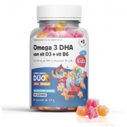 OMEGA 3 DHA + D3 + B6 60 GOMINOLAS HERBORA - 