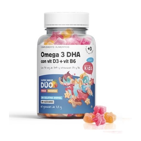 OMEGA 3 DHA + D3 + B6 60 GOMINOLAS HERBORA - 