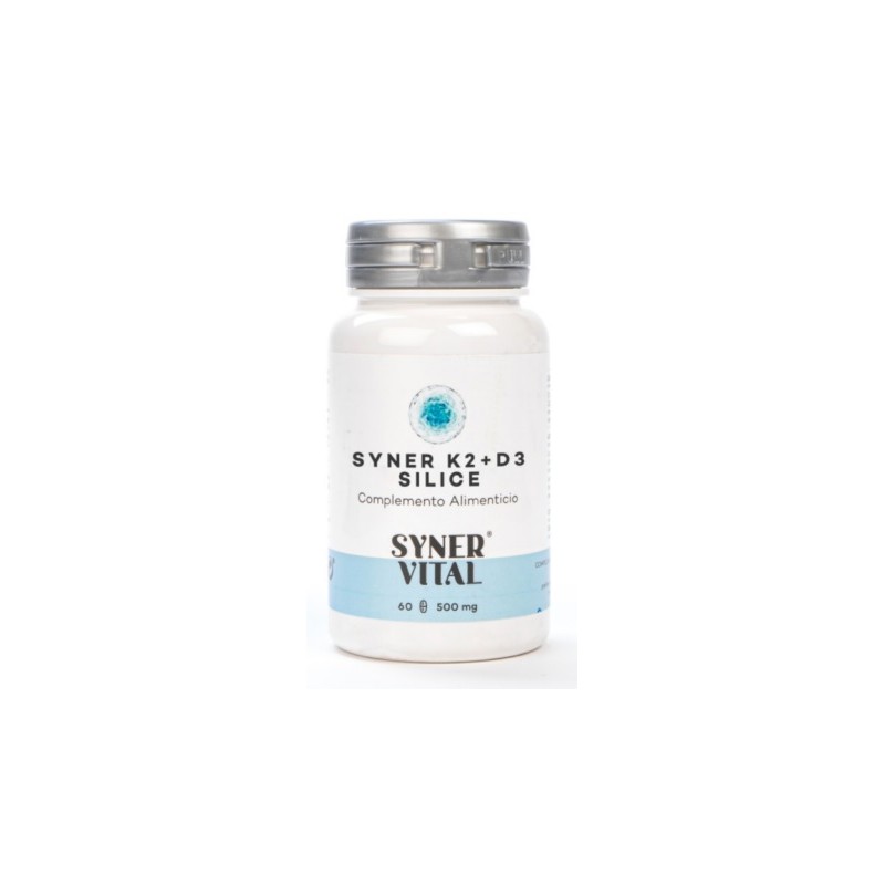 SYNER K2 + D3 SILICE 60 CAPSULAS 500 MG SYNERVITAL - SYNER K2 + D3 SILICE 60 CAPSULAS 500 MG SYNERVITAL -