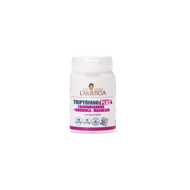 TRIPTÓFANO PLUS Ashwagandha Rhodiola +Magnesio 60comprimidos - TRIPTÓFANO PLUS Ashwagandha Rhodiola +Magnesio 60comprimidos -