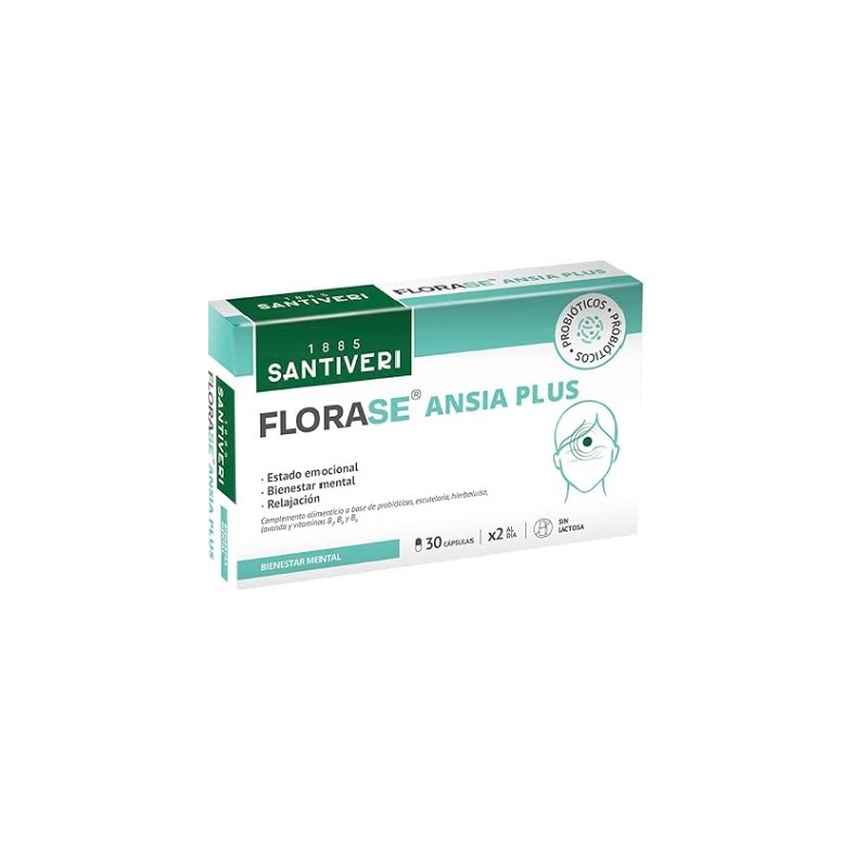 FLORASE ANSIA PLUS 30 CAPSULAS SANTIVERI - FLORASE ANSIA PLUS 30 CAPSULAS SANTIVERI -
