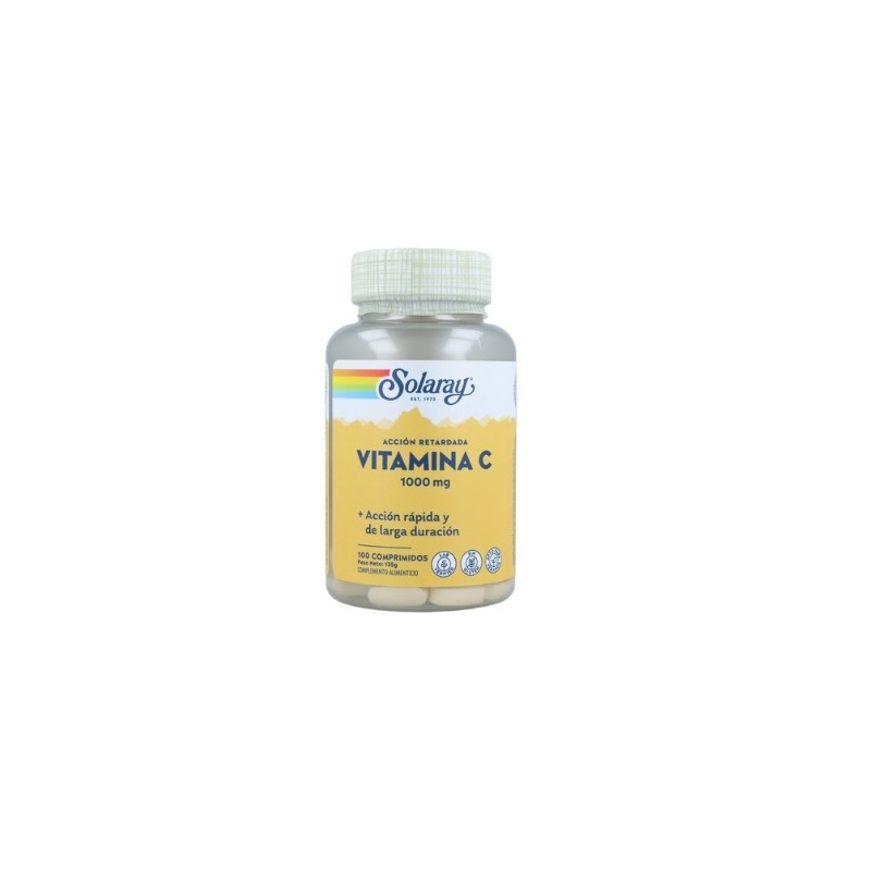 VITAMINA C acción retardada 1000 mg 100 comprimidos SOLARAY VITAMINA C acción retardada 1000 mg 100 comprimidos SOLARAY