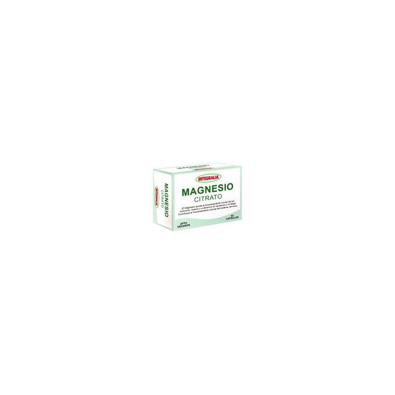 CITRATO MAGNESIO 60CÁPSULAS INTEGRALIA CITRATO MAGNESIO 60CÁPSULAS INTEGRALIA