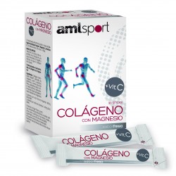 Colágeno con Magnesio + Vit C Sabor fresa - amlsport - 20 sticks