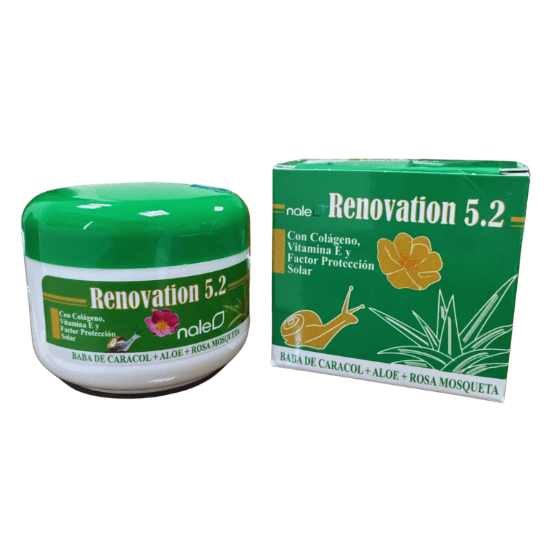 crema-renovation-5.2-nale-baba-de-caracol-rosa-mosqueta-aloe-vera-colageno-regeneracion-facial-manchas-acne