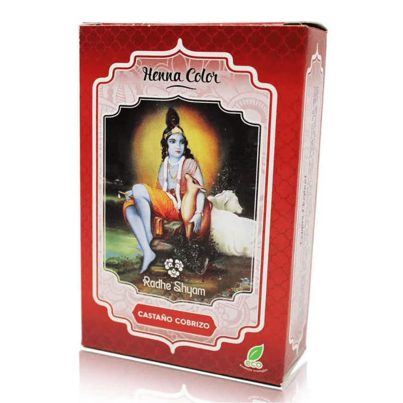 Henna Castaño Cobrizo Radhe Shyam 130g | Tinte Vegetal Ecológico