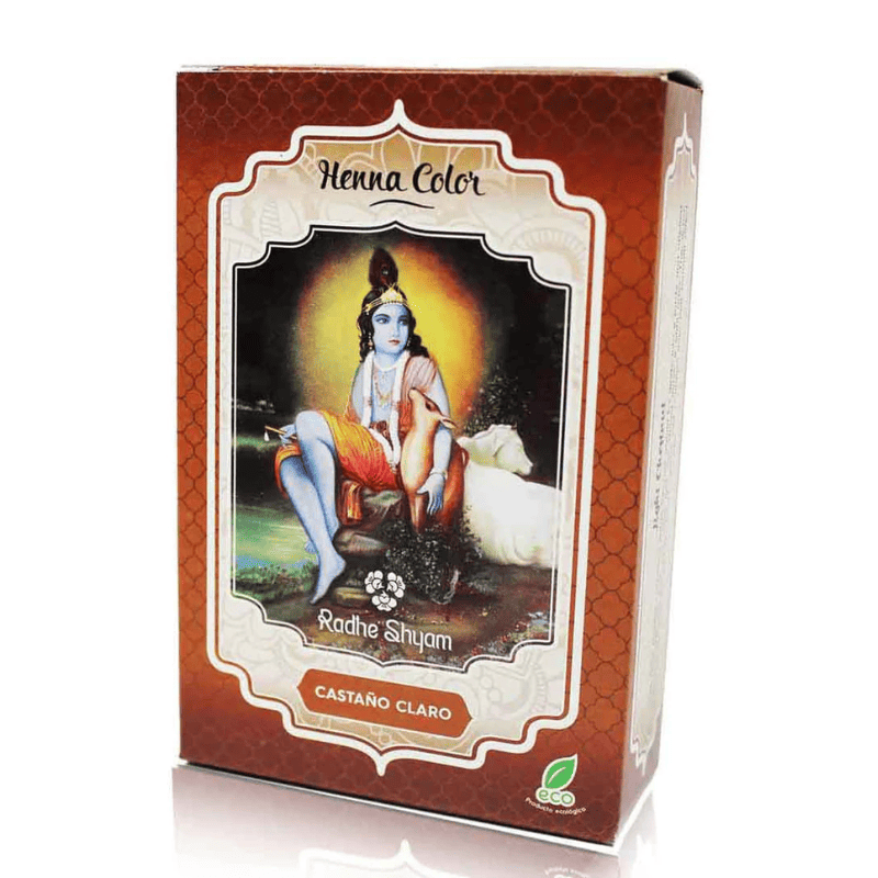 Henna Castaño Claro Radhe Shyam 130g | Tinte Vegetal Ecológico