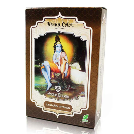 Henna Castaño Intenso Radhe Shyam 130g | Tinte Vegetal Ecológico