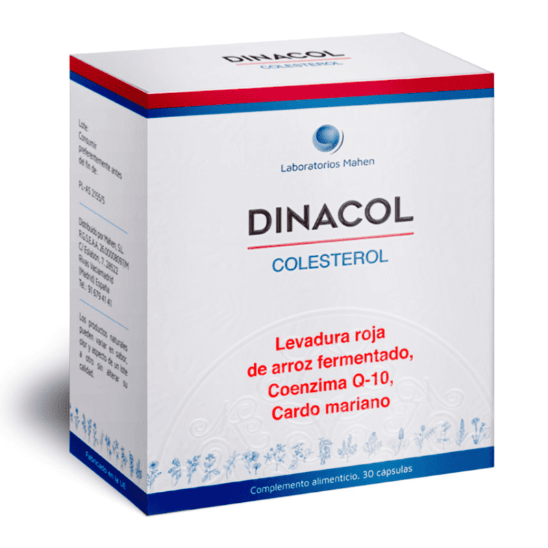 Dinacol Colesterol 30 cápsulas Mahen | Control Cardiovascular
