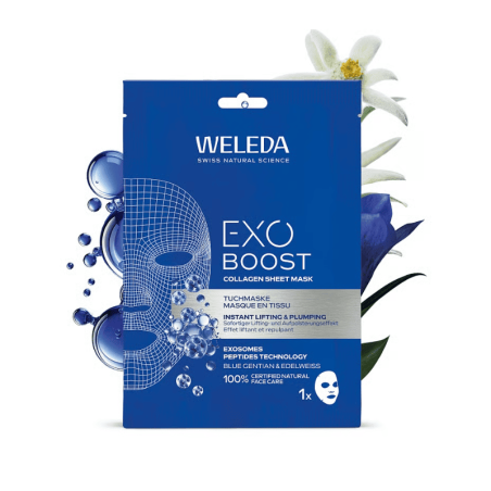 EXO Sheet Mask Redensificante Weleda | Efecto Lifting e Hidratación