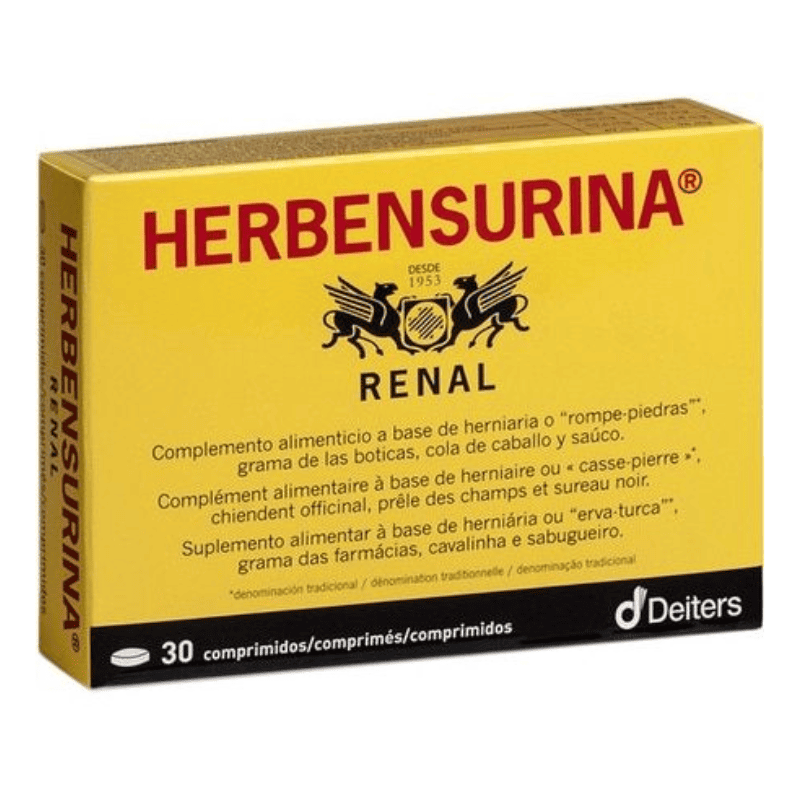 Herbensurina 30 Comprimidos Deiters | Limpieza Renal y Cálculos