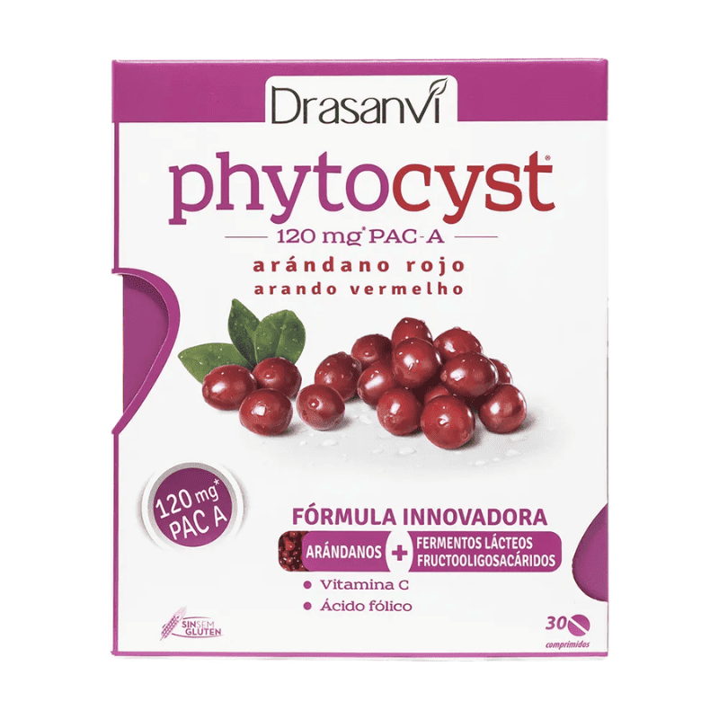 phytocyst-drasanvi-arandano-rojo-americano-cranberry-fermentos-lacticos-proantocianidinas-vitamina-c-30-comprimidos