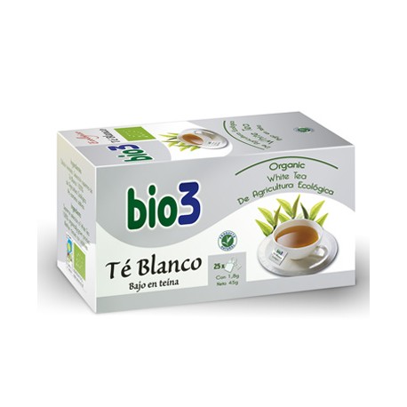 Té Blanco ecológico 25 filtros Bio3